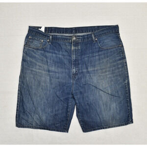 Levi's Men's 505 Bermuda Denim Short 100% Cotton Blue Size 46 Zip Solid